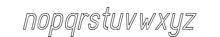 RotrudeOutline-Italic Font LOWERCASE