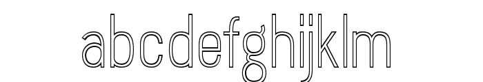 RotrudeOutline-Light Font LOWERCASE