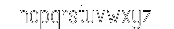 RotrudeOutline-Light Font LOWERCASE