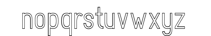 RotrudeOutline-Regular Font LOWERCASE
