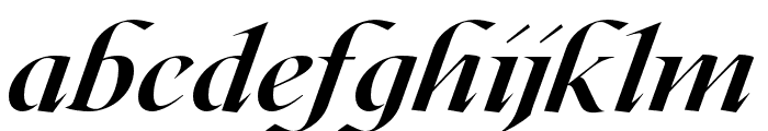 Roxborough CF Extra Bold Italic Font LOWERCASE