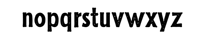 RusticJackRough Font LOWERCASE