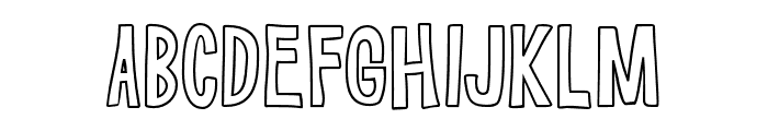 SKREEBLEoutline Font UPPERCASE