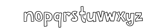 SKREEBLEoutline Font LOWERCASE