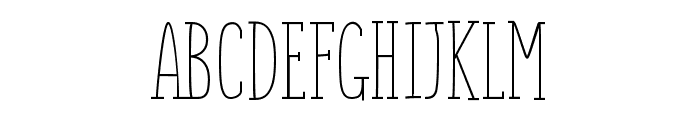 SUNN Line Serif Caps Font UPPERCASE