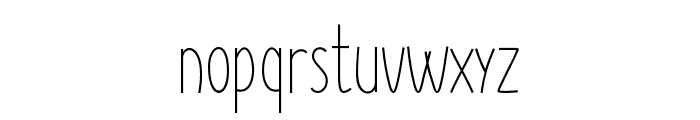 SUNN Line Font LOWERCASE