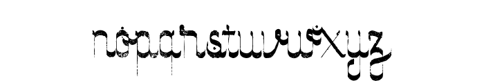 Safi Grunge Font LOWERCASE