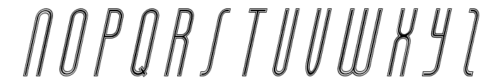 Salah Line Thin Italic Font UPPERCASE