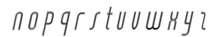 Salah Line Thin Italic Font LOWERCASE