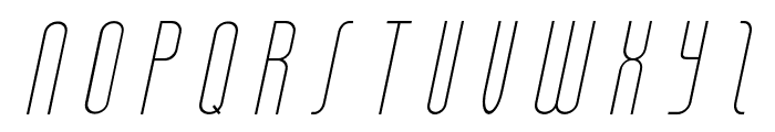 Salah Thin Italic Font UPPERCASE