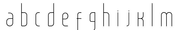 Salah Thin Font LOWERCASE