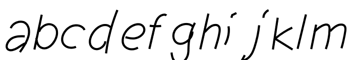 Sangkuriang Italic Font LOWERCASE