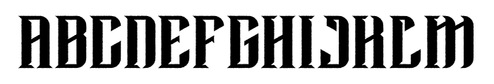 Satanic Font UPPERCASE