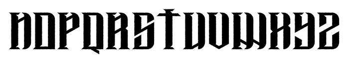 Satanic Font UPPERCASE