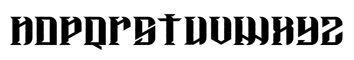 Satanic Font LOWERCASE
