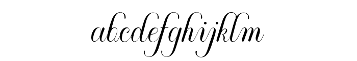 Scripter Font LOWERCASE