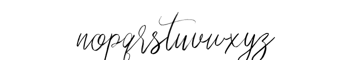 Seirra Script Font LOWERCASE