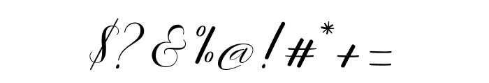 Sentosha Script Regular Font OTHER CHARS