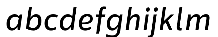 Sentral Italic Font LOWERCASE