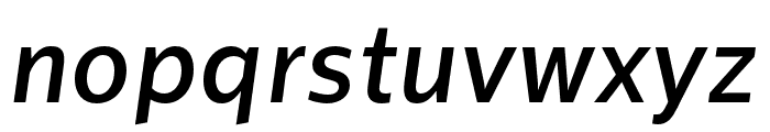 Sentral Medium Italic Font LOWERCASE