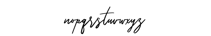 Serrona Script Font LOWERCASE