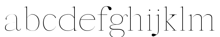 Sharis-Thin Font LOWERCASE
