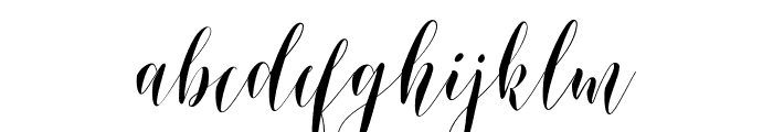 Shinthia Script Font LOWERCASE