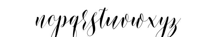 Shinthia Script Font LOWERCASE