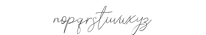 Signattury Font LOWERCASE