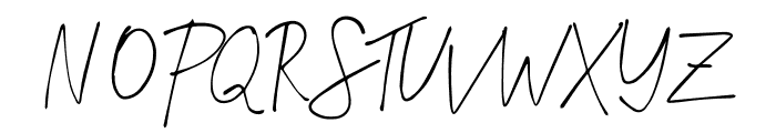 Signature Presto Font UPPERCASE