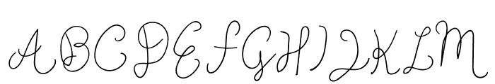 Signature Street Font UPPERCASE