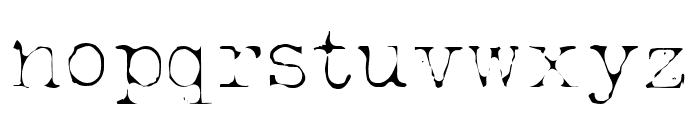 Silk RemingtonThin Font LOWERCASE