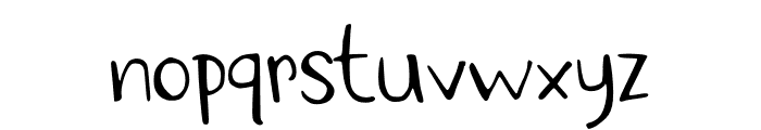 Simple Scratch Font LOWERCASE
