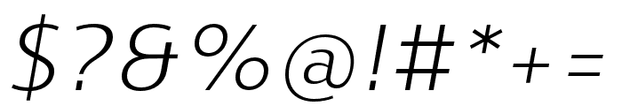 Skrinia Italic Font OTHER CHARS
