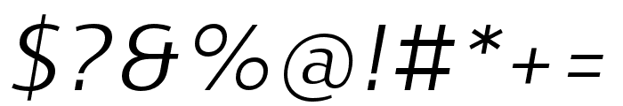 Skrinia Medium Italic Font OTHER CHARS