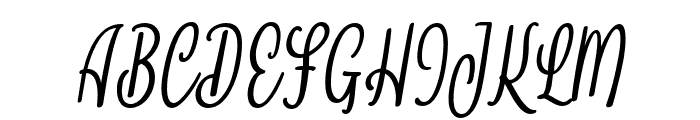 SkynovaScriptItalic Font UPPERCASE