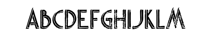 Skywalker Shadow Grunge Font UPPERCASE