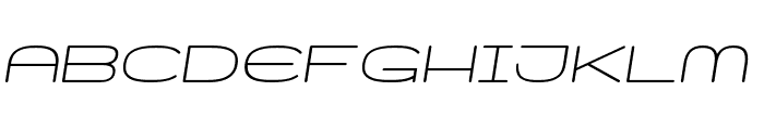 Skywave Light Italic Font LOWERCASE