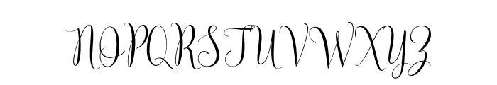 SmoothlineScript Font UPPERCASE