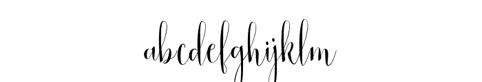 SmoothlineScript Font LOWERCASE