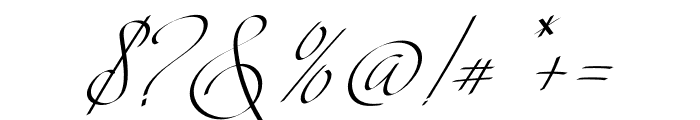 Sophia Jane Regular Italic Font OTHER CHARS
