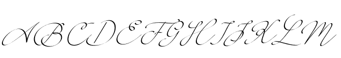 Sophia Jane Regular Italic Font UPPERCASE