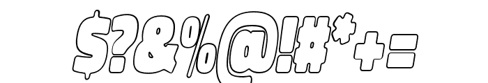 Spot Outline Italic Font OTHER CHARS