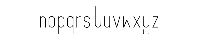 Sprout Thin Condensed Font LOWERCASE