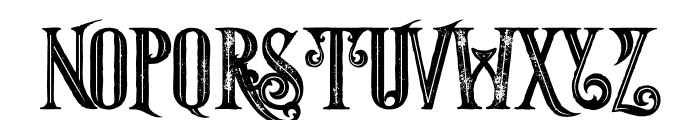 Starship Bold Inline Grunge Font UPPERCASE