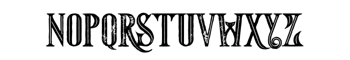 Starship Bold Inline Grunge Font LOWERCASE