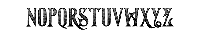 Starship Inline Grunge Font LOWERCASE