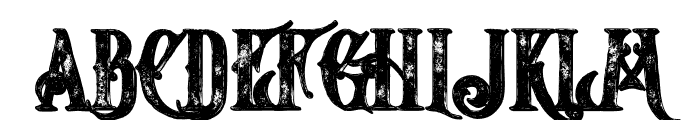 Starship Shadow Grunge Font UPPERCASE