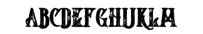Starship Shadow Grunge Font LOWERCASE
