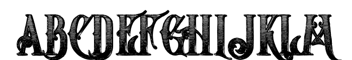 Starship Shadow Inline Grunge Font UPPERCASE